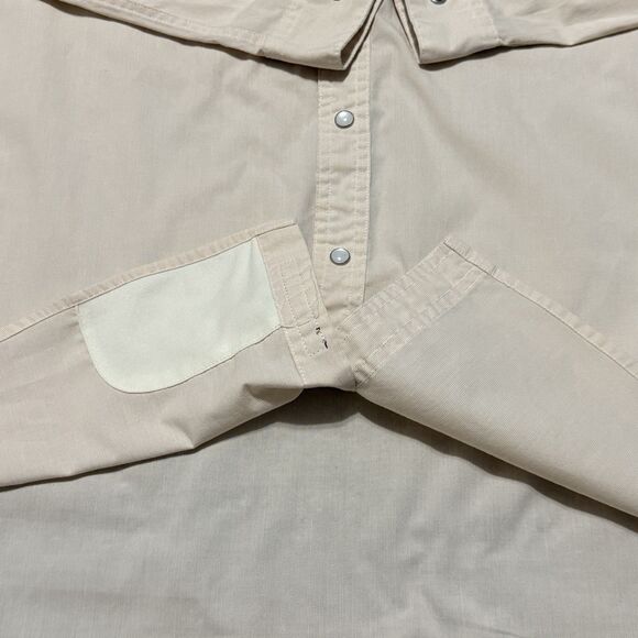 HOWLER BROS Gaucho Snapshirt Mens 2XL Tan Lazy Gators Embroidery Western Cowboy - Picture 7 of 13